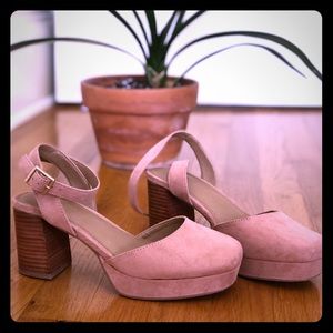 ASOS clog heels - soft pink